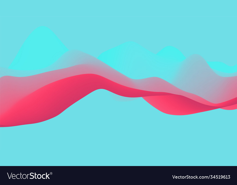 Abstract wavy background with modern gradient Vector Image Abstract wavy background with modern gradient