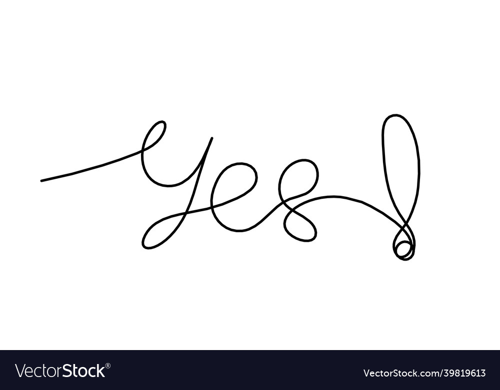 Exclamation mark as continuous line drawing