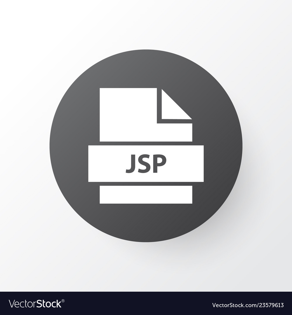 Format icon symbol premium quality isolated jsp Vector Image Format icon symbol premium quality isolated jsp