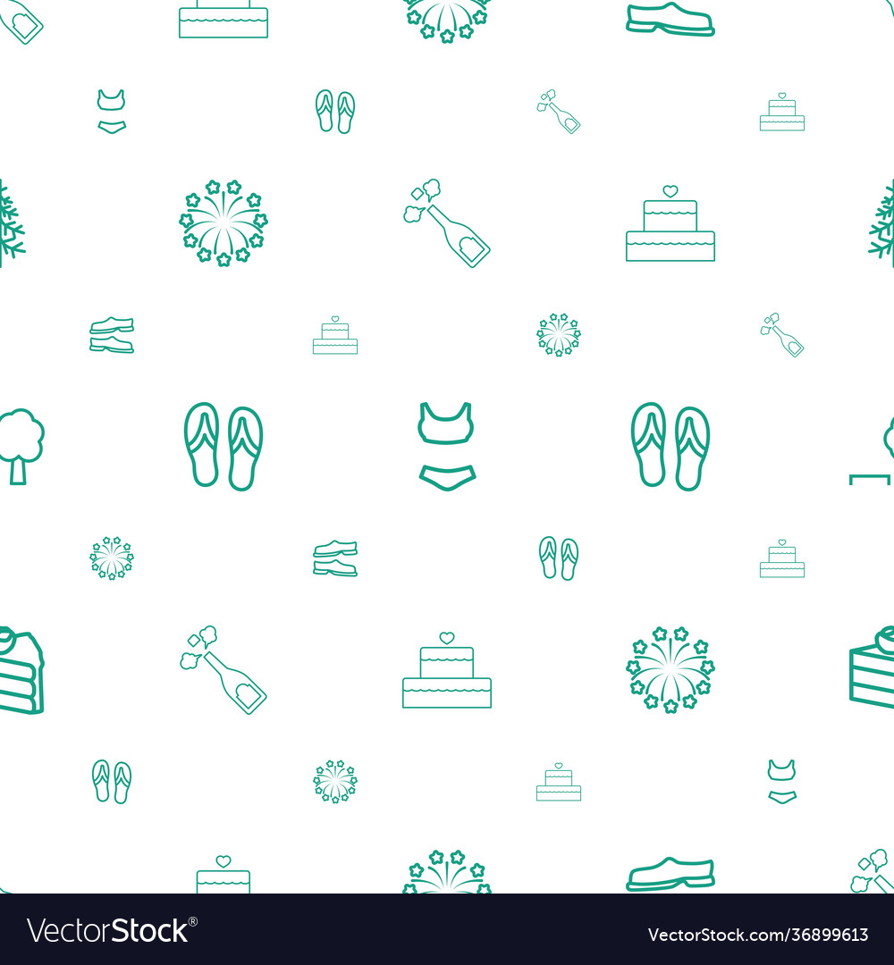 Holiday icons pattern seamless white background vector image Holiday icons pattern seamless white background