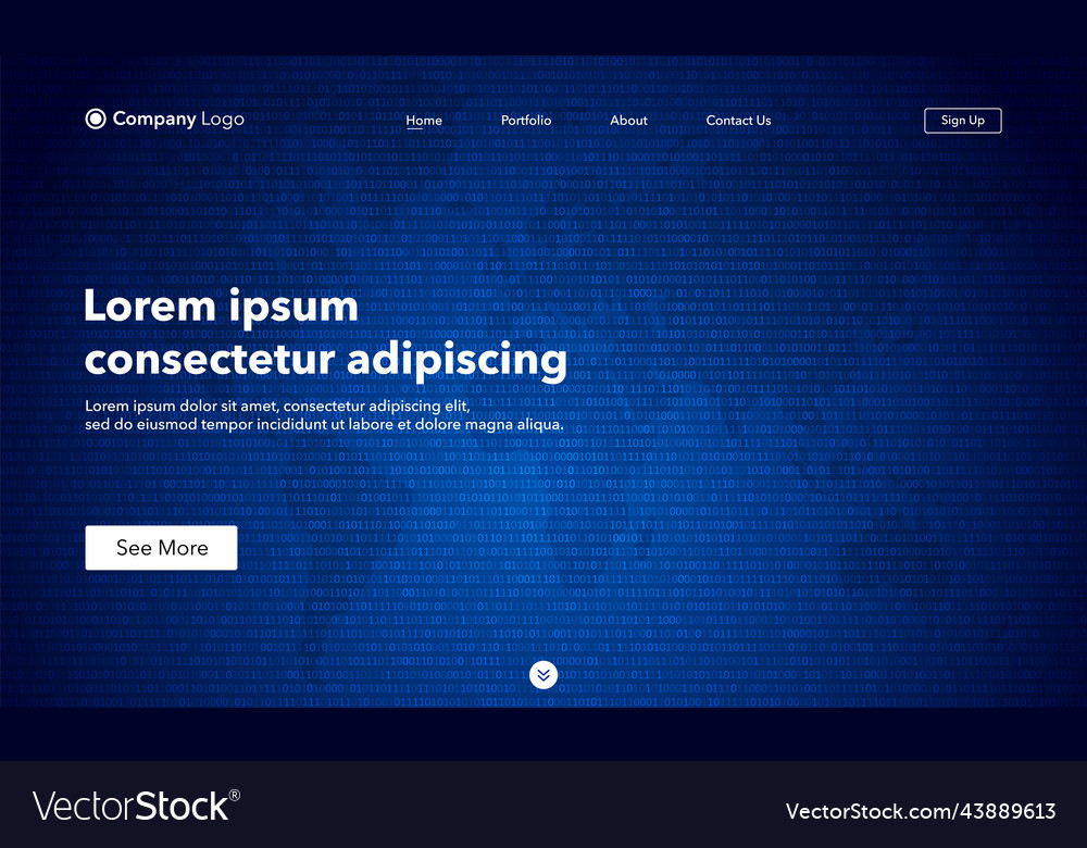 Landing page abstract background website template