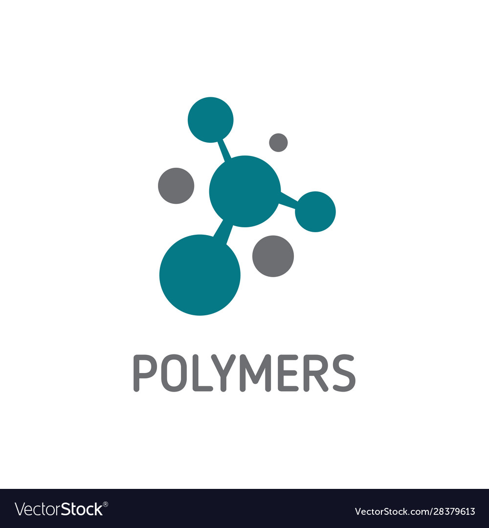 Polymer logo concept Royalty Free Vector Image