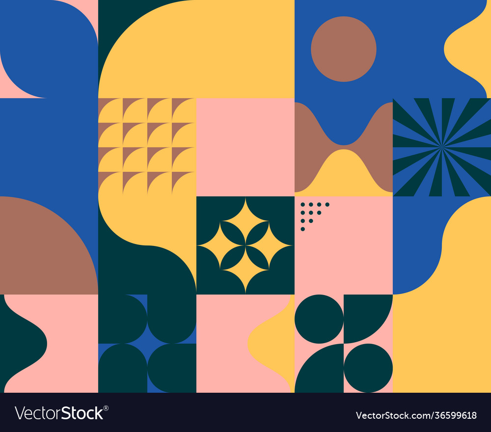 Abstract pattern design elements vector image Abstract pattern design elements