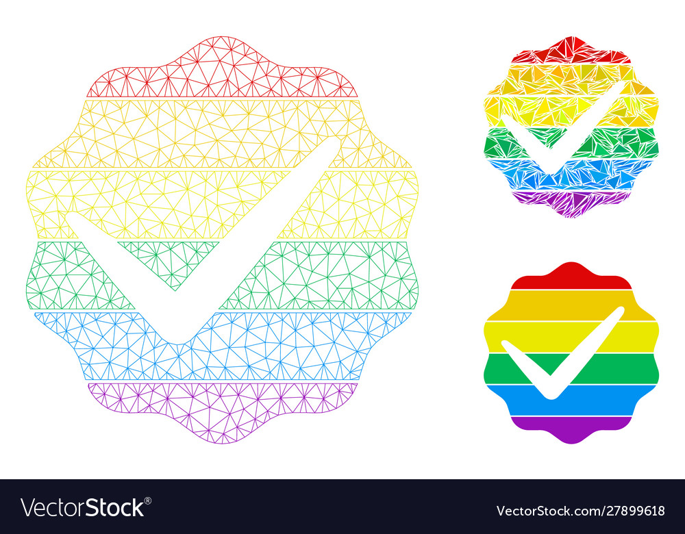 For lgbt only mesh 2d model and triangle vector image For lgbt only mesh 2d model and triangle