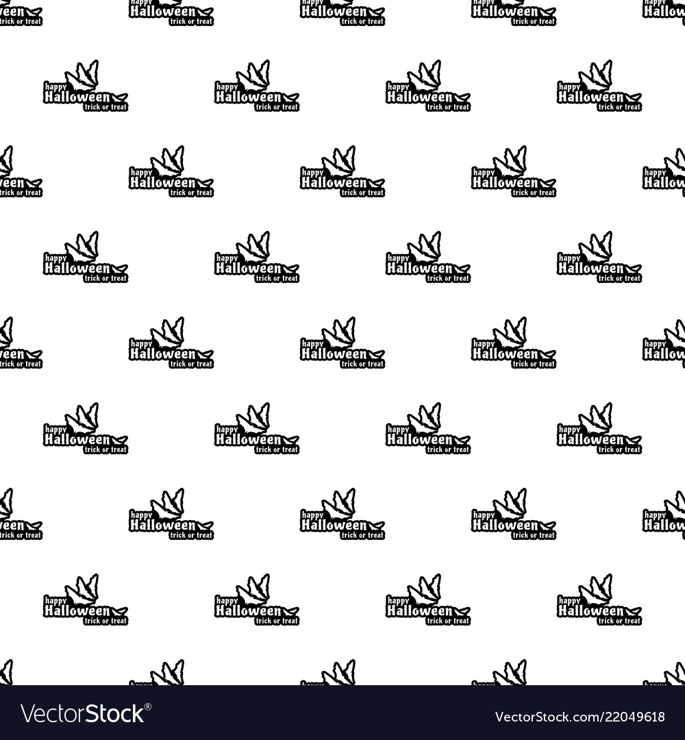 Halloween pattern seamless in simple style vector image Halloween pattern seamless in simple style