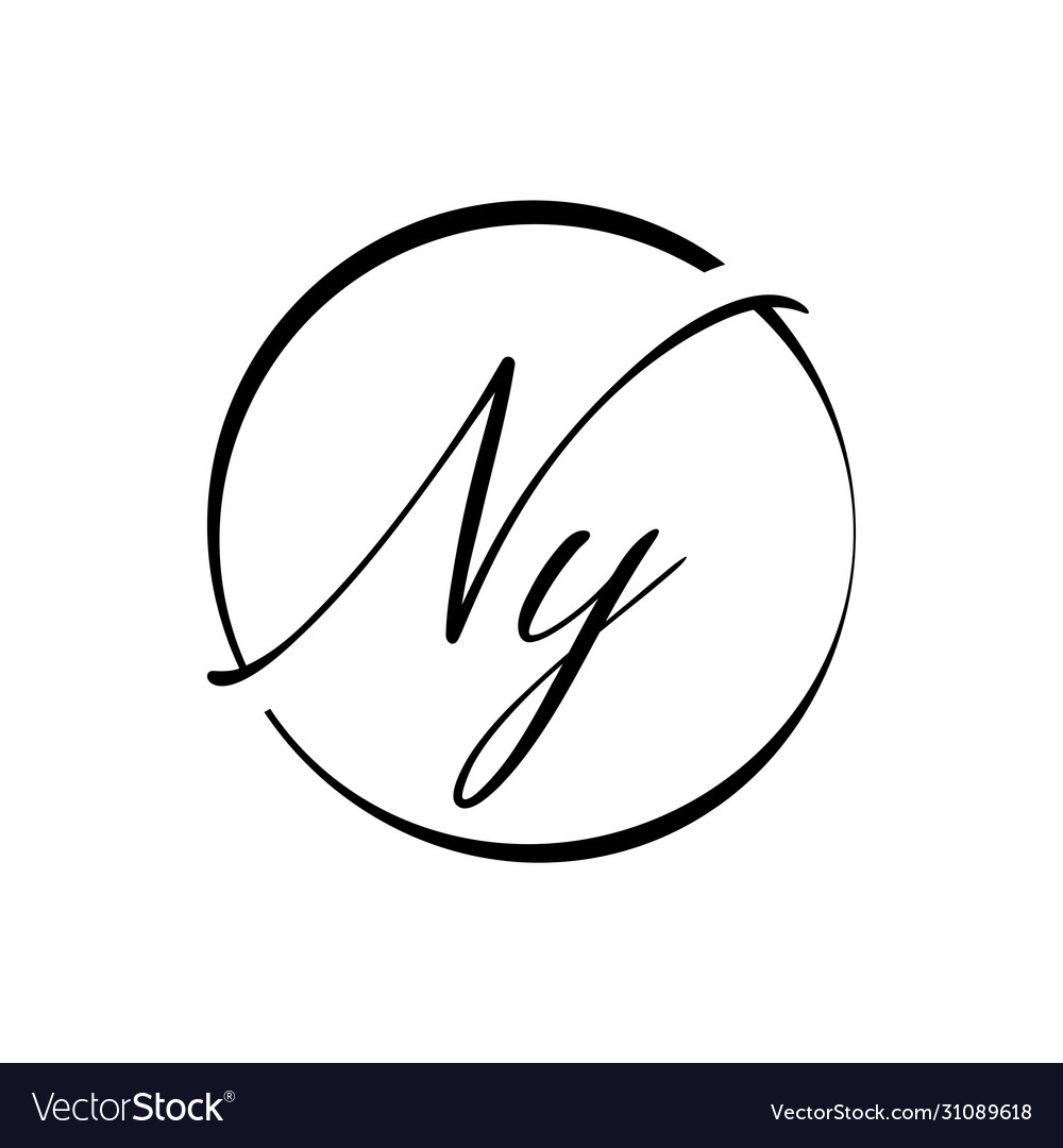 Initial letter ny logo design template creative