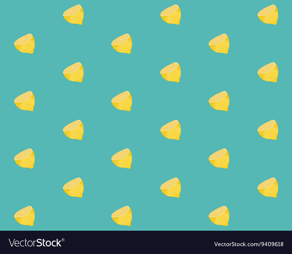 Seamless pattern with lemons