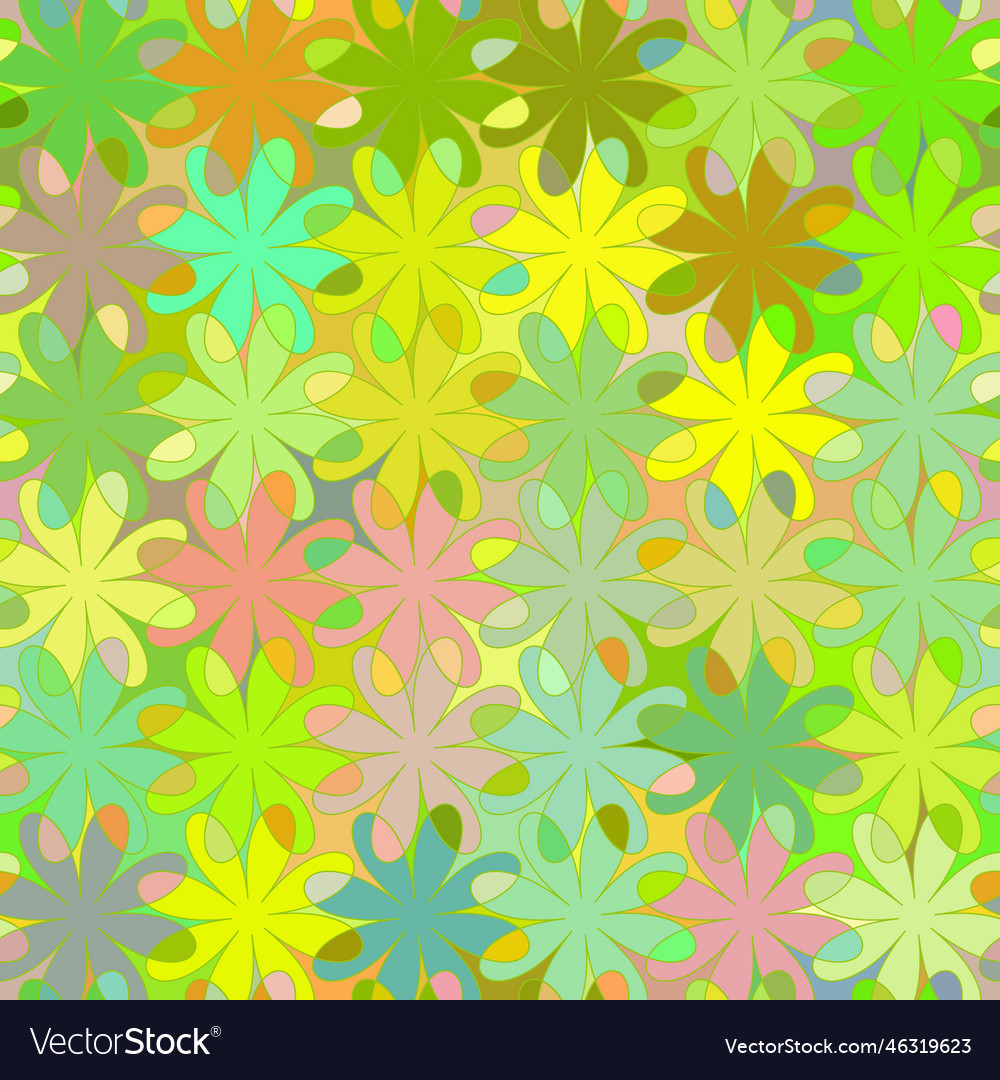 Abstract background flower seamless pattern