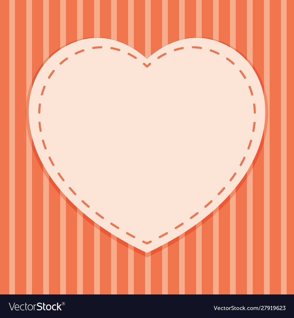 Background template with heart frame