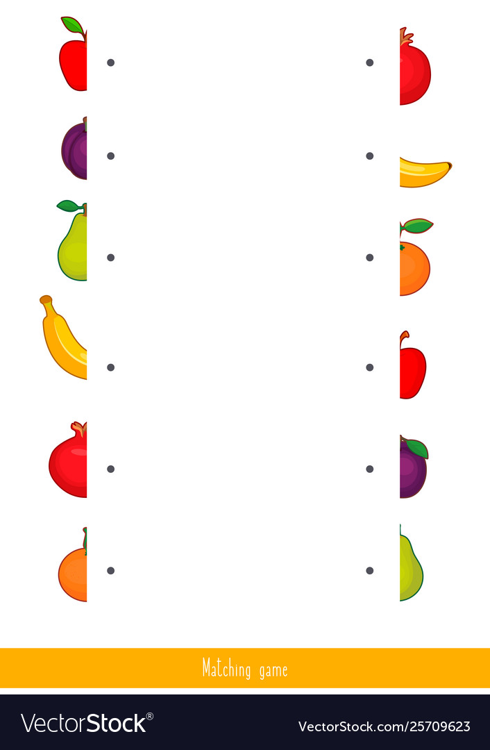 educational-children-game-matching-for-kids-vector-image