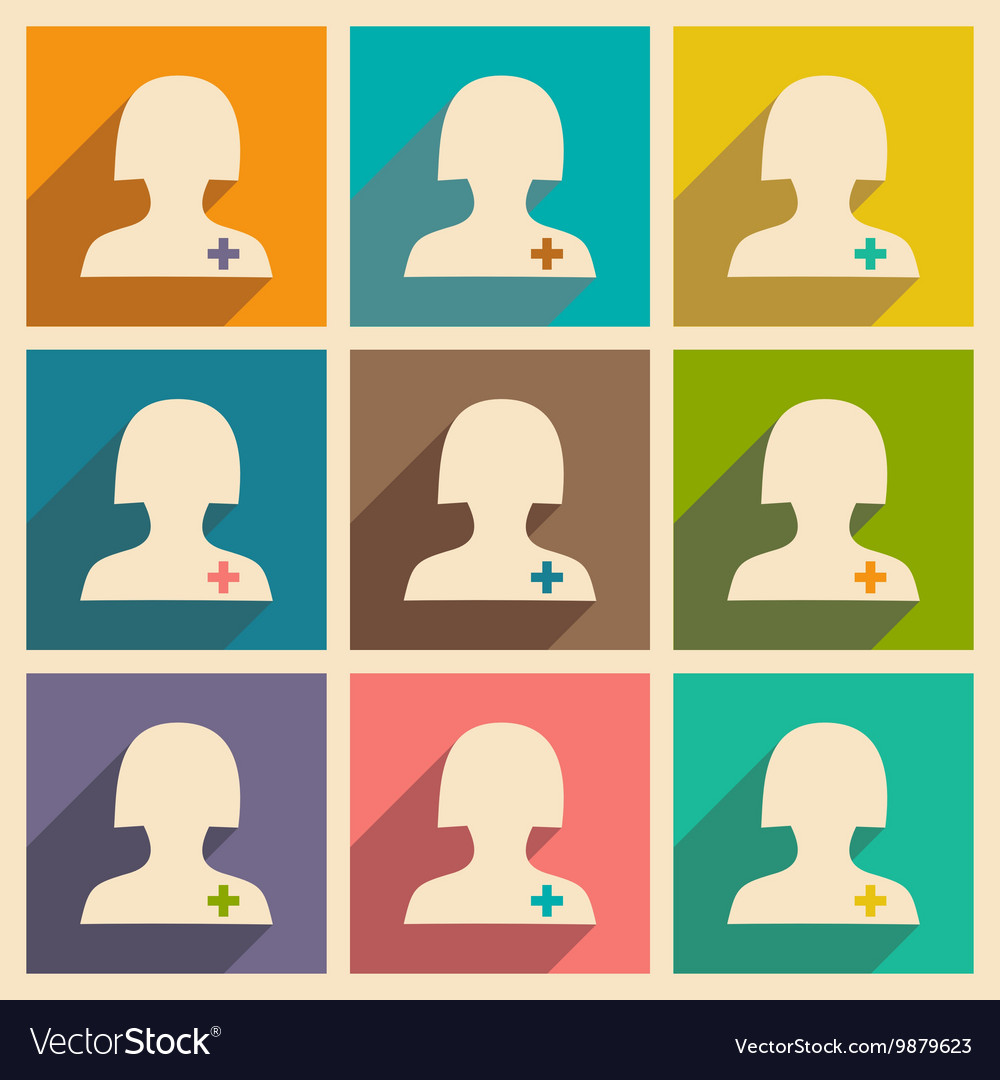 Flat with shadow concept and mobile application