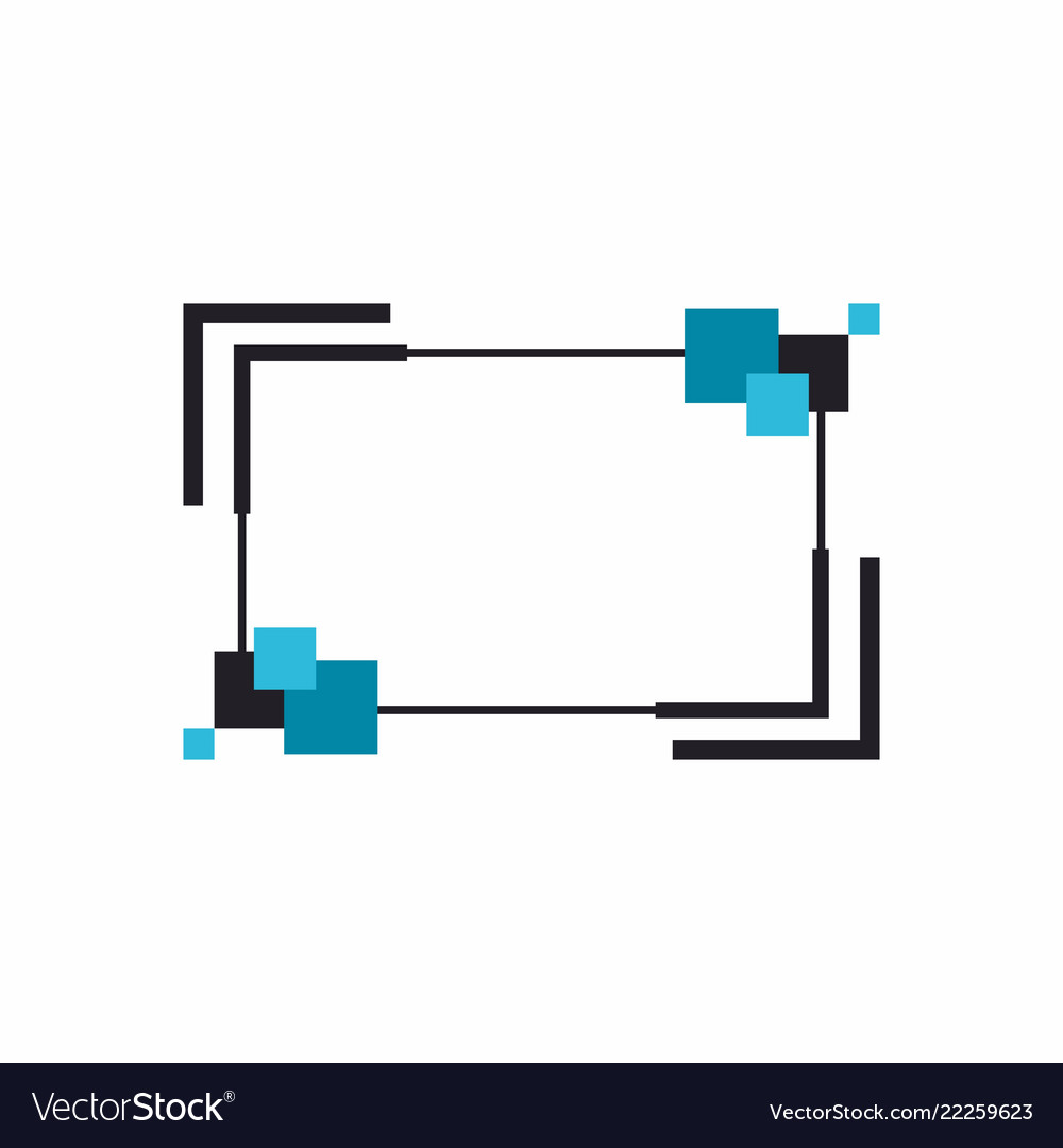 Frame for text or banner web design of banners vector image Frame for text or banner web design of banners