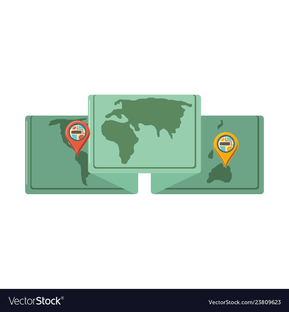 Paper map guide icon