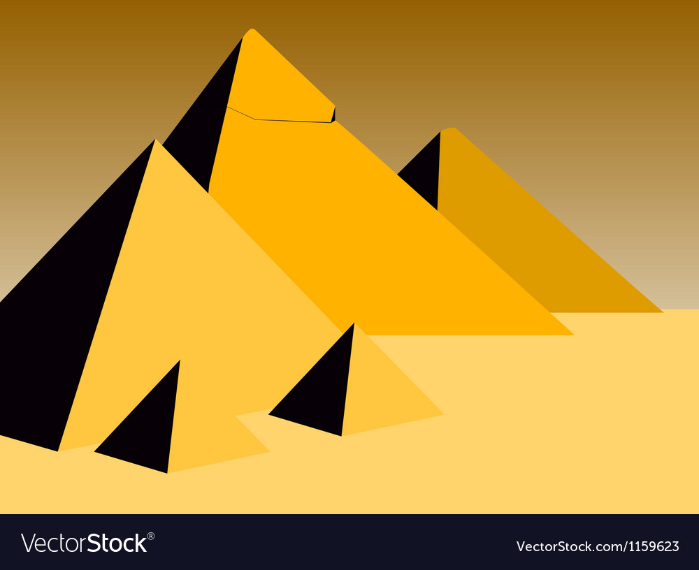 Pyramids Royalty Free Vector Image - VectorStock