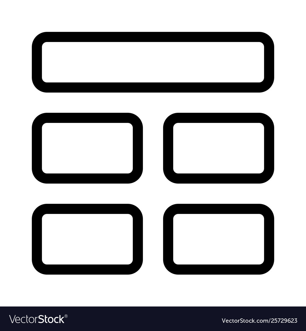 Several blocks frame in a page setup
