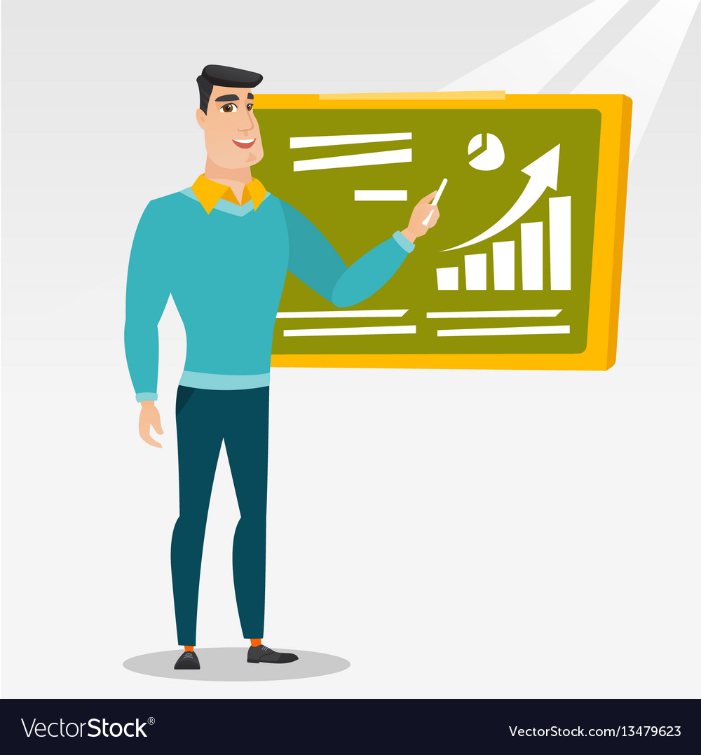 teacher writing vector