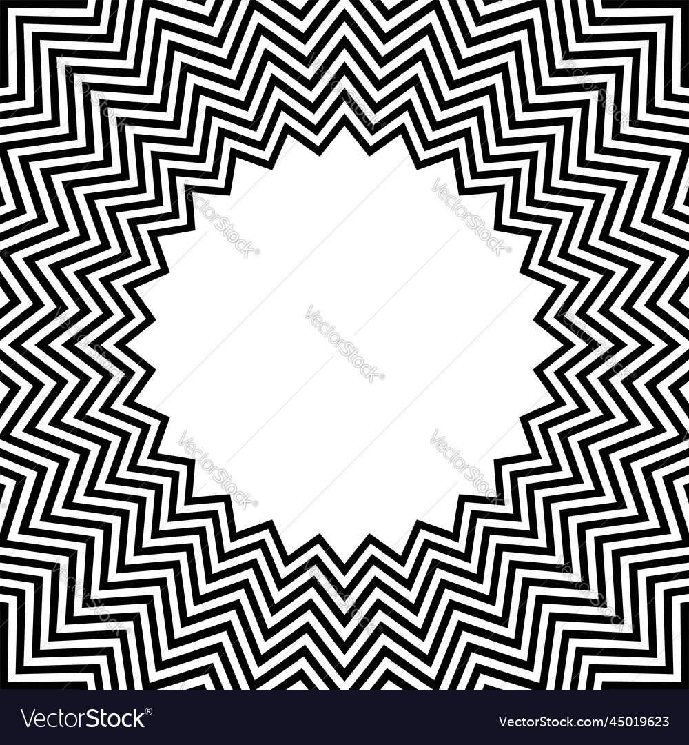 Zig zag lines pattern for frame