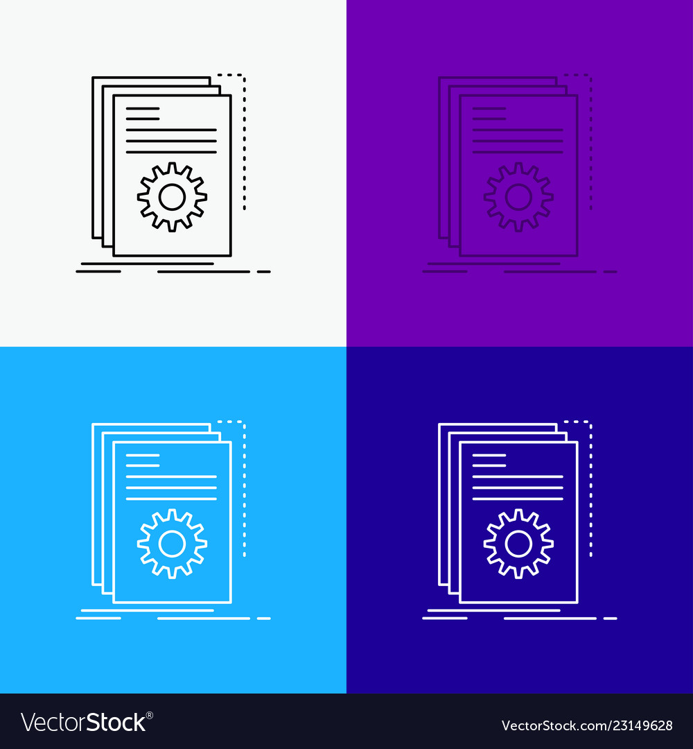 App build developer program script icon over vector image App build developer program script icon over