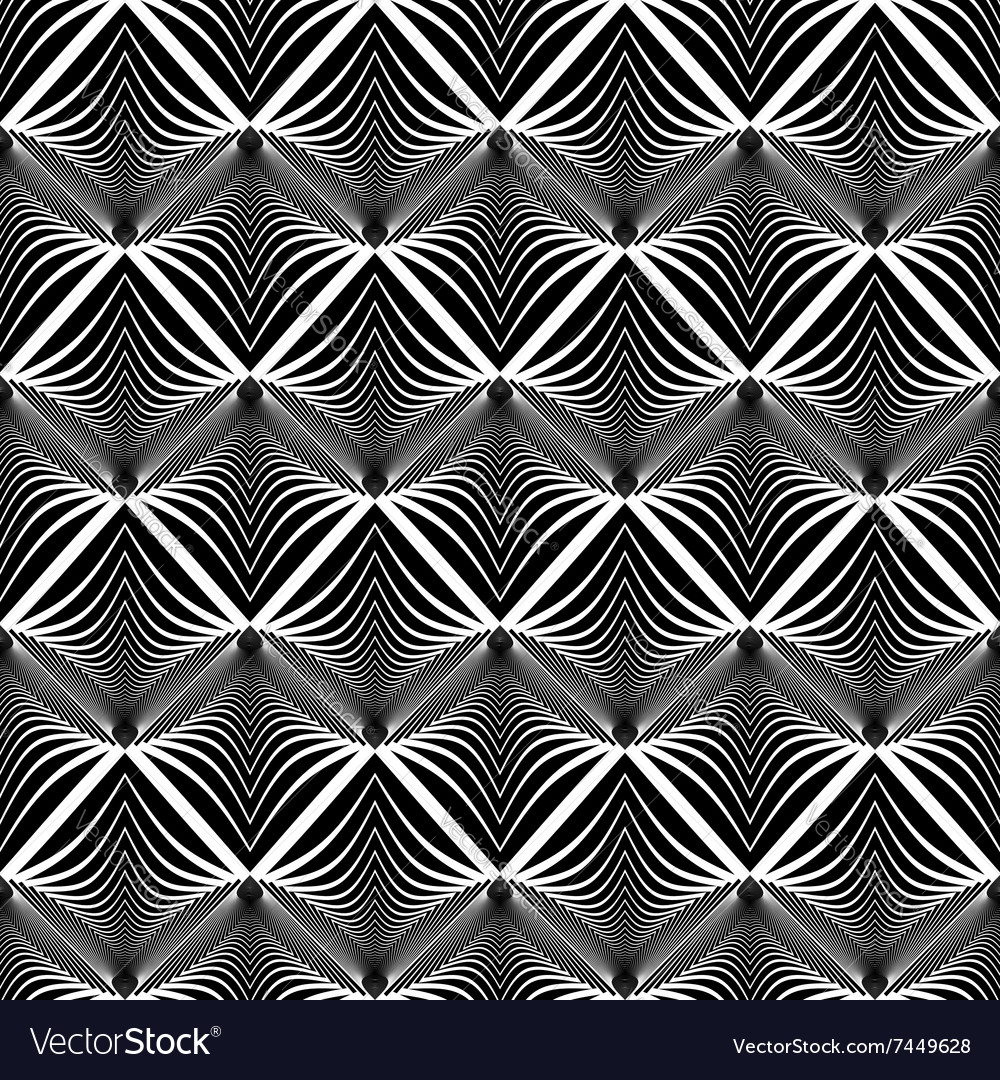 Design seamless monochrome zigzag pattern Vector Image