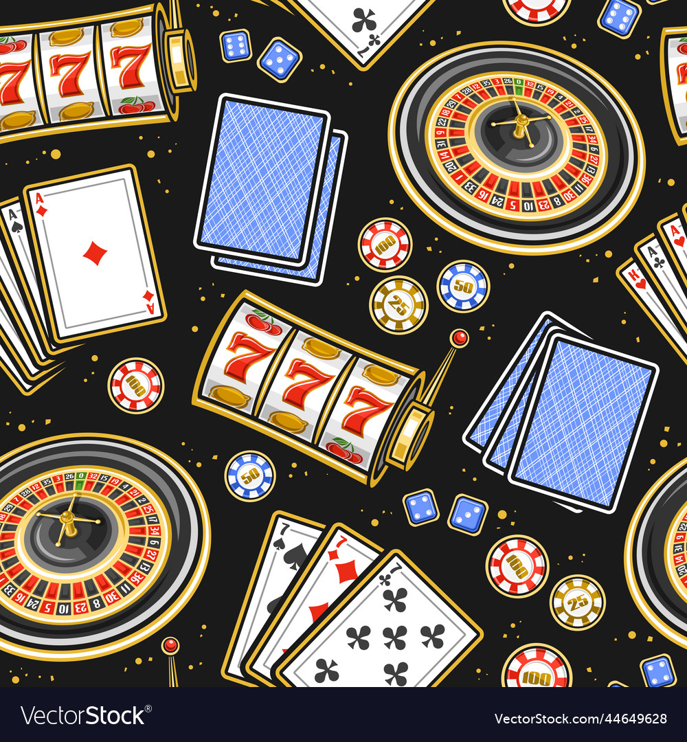 Gamble seamless pattern