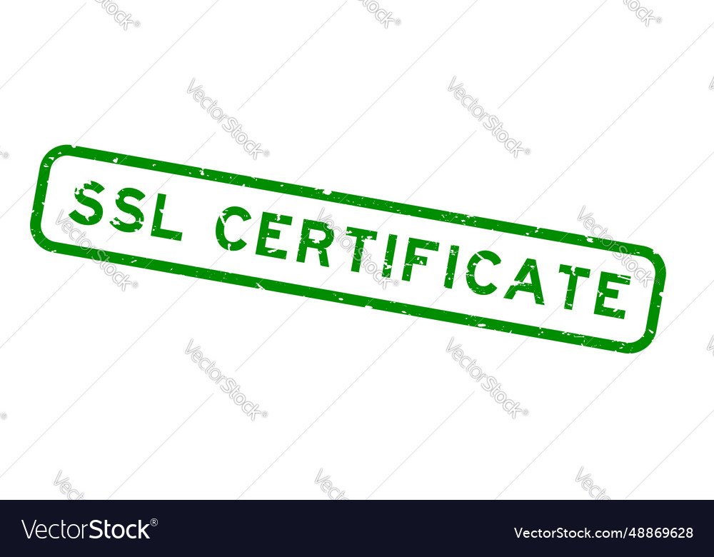 Grunge green ssl abbreviation of secure sockets
