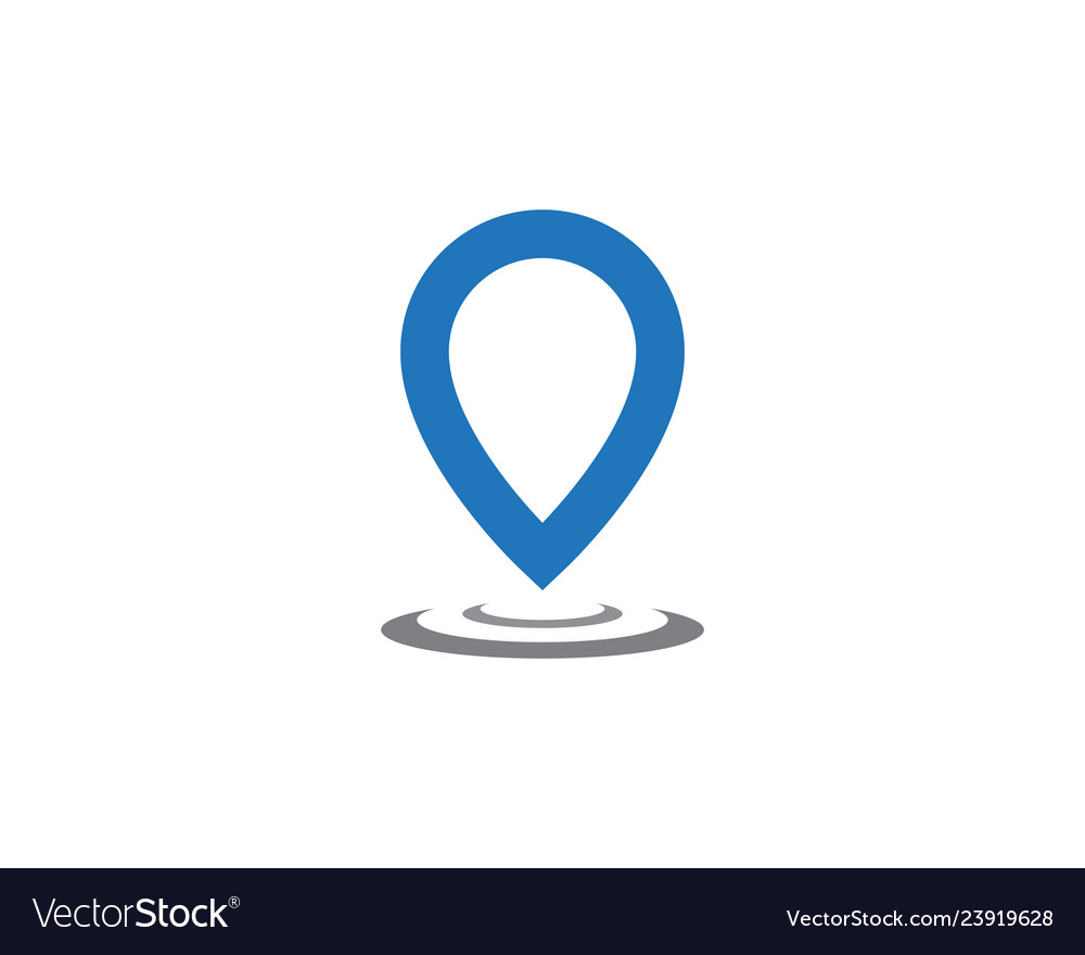 Location point icon logo vector image Location point icon logo