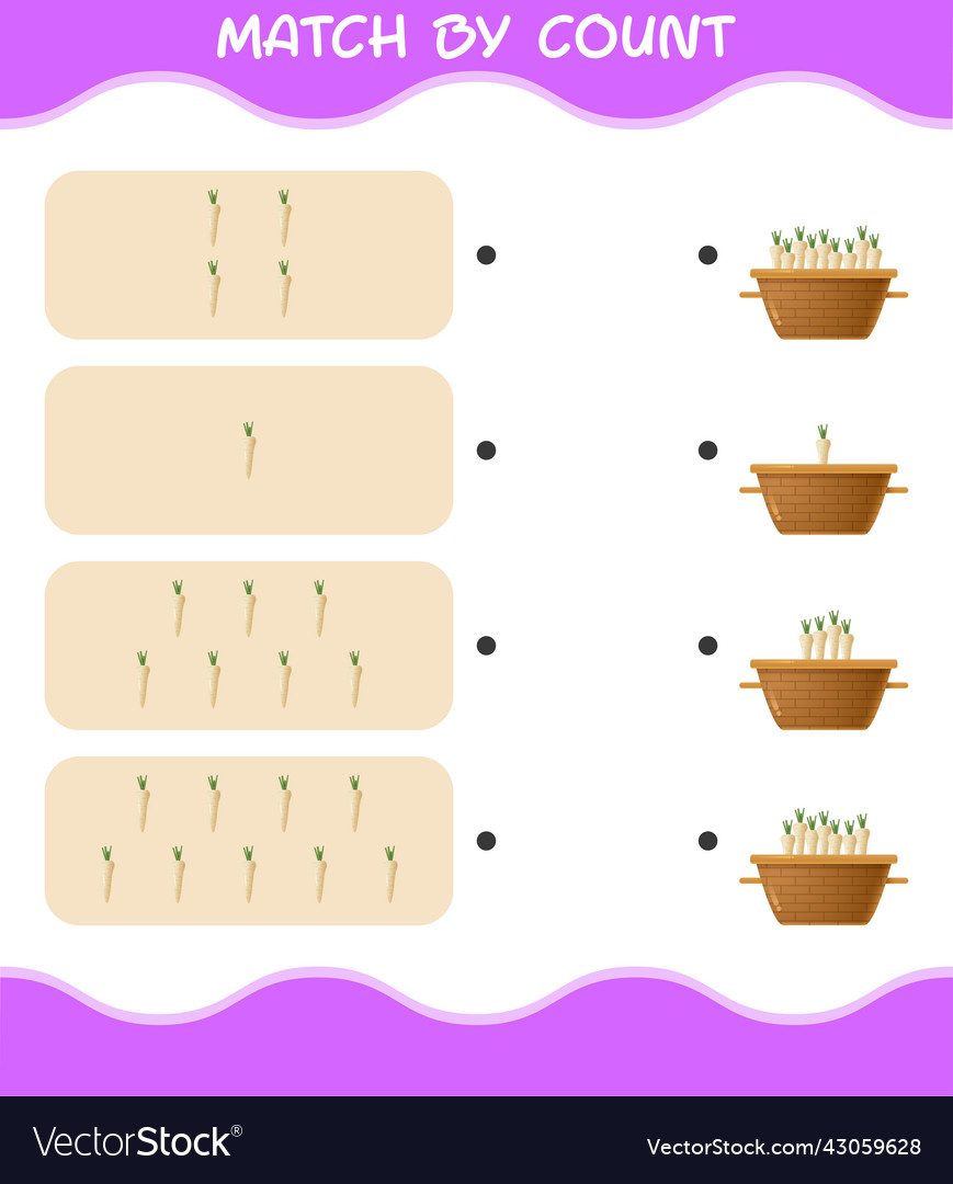 Match by count of cartoon parsnip