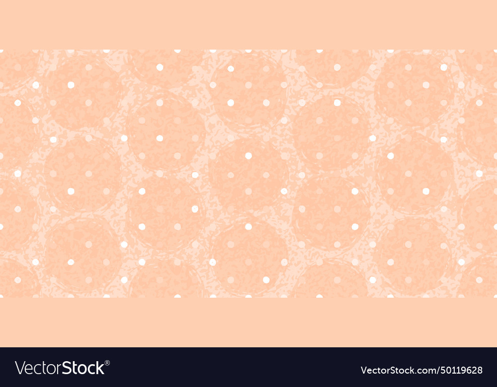 Peach fuzz circle spot pattern seamless