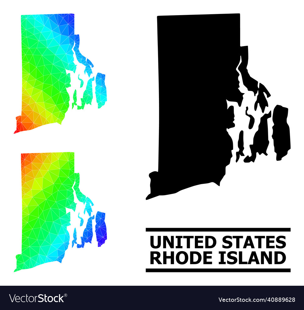 Polygonal spectrum map of rhode island state