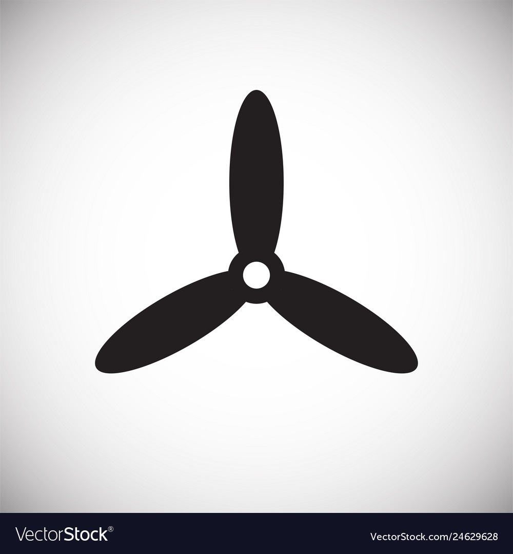 Propeller icon on background for graphic and web vector image Propeller icon on background for graphic and web