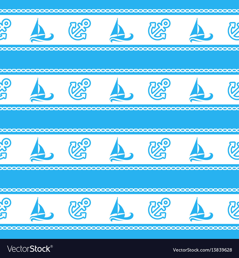 Seamless pattern with anchors ongoing backgrounds vector image Seamless pattern with anchors ongoing backgrounds