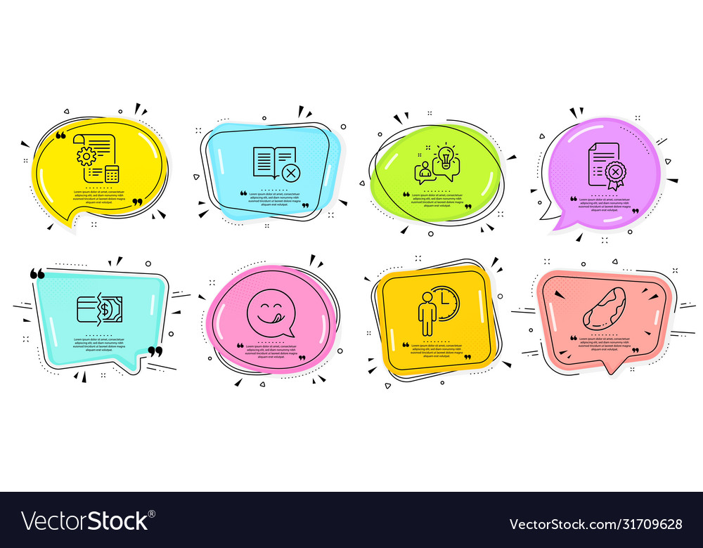 Settings blueprint waiting and payment methods vector image Settings blueprint waiting and payment methods