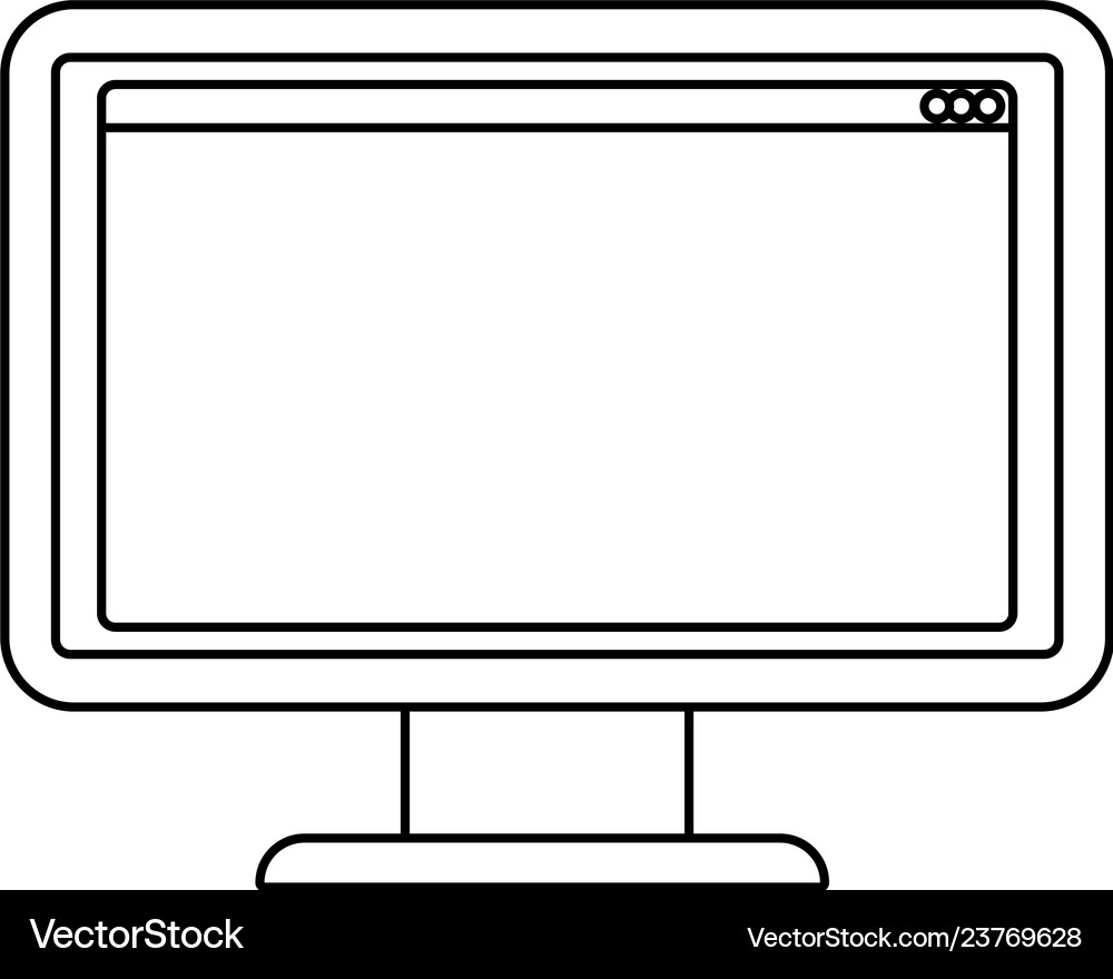 Technology computer cartoon Royalty Free Vector Image