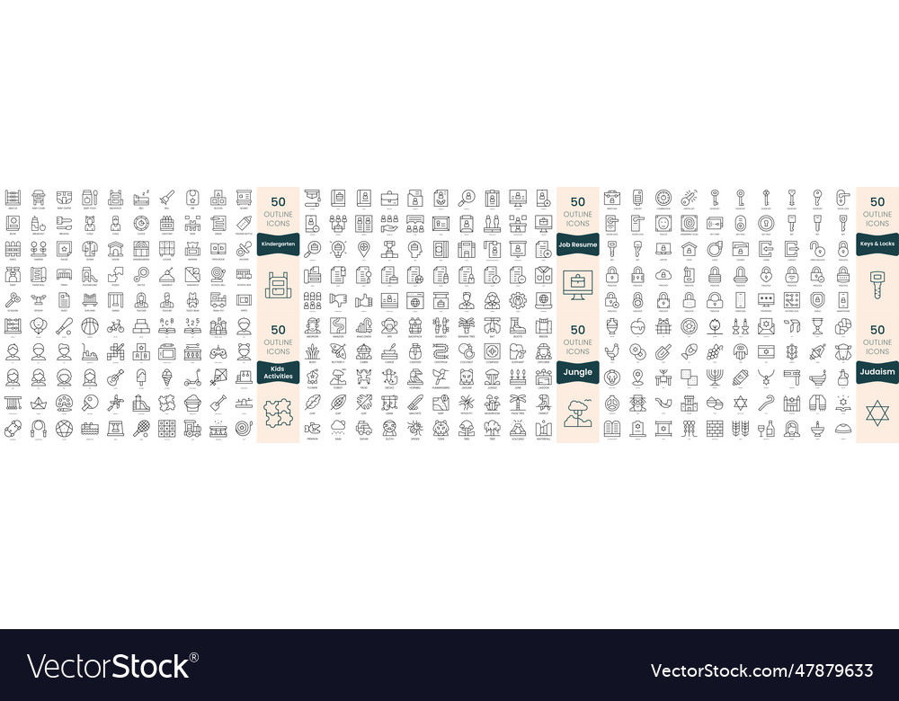 300 thin line icons bundle in this set include vector image 300 thin line icons bundle in this set include