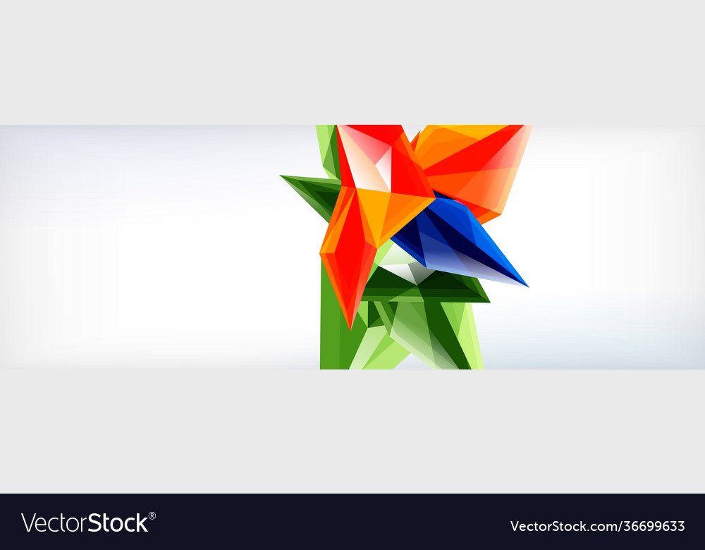 3d triangles and pyramids abstract Vector Image 3d triangles and pyramids abstract