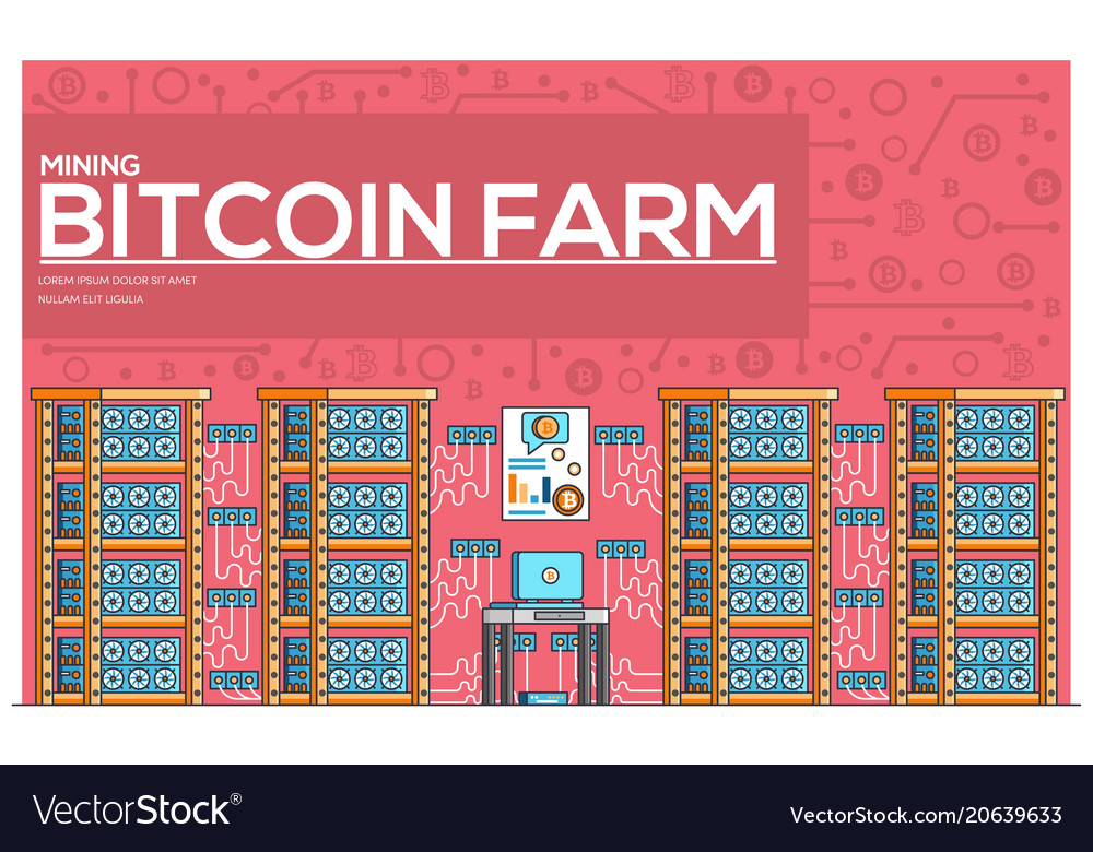 Bitcoin Farm - Thin Line Konzept