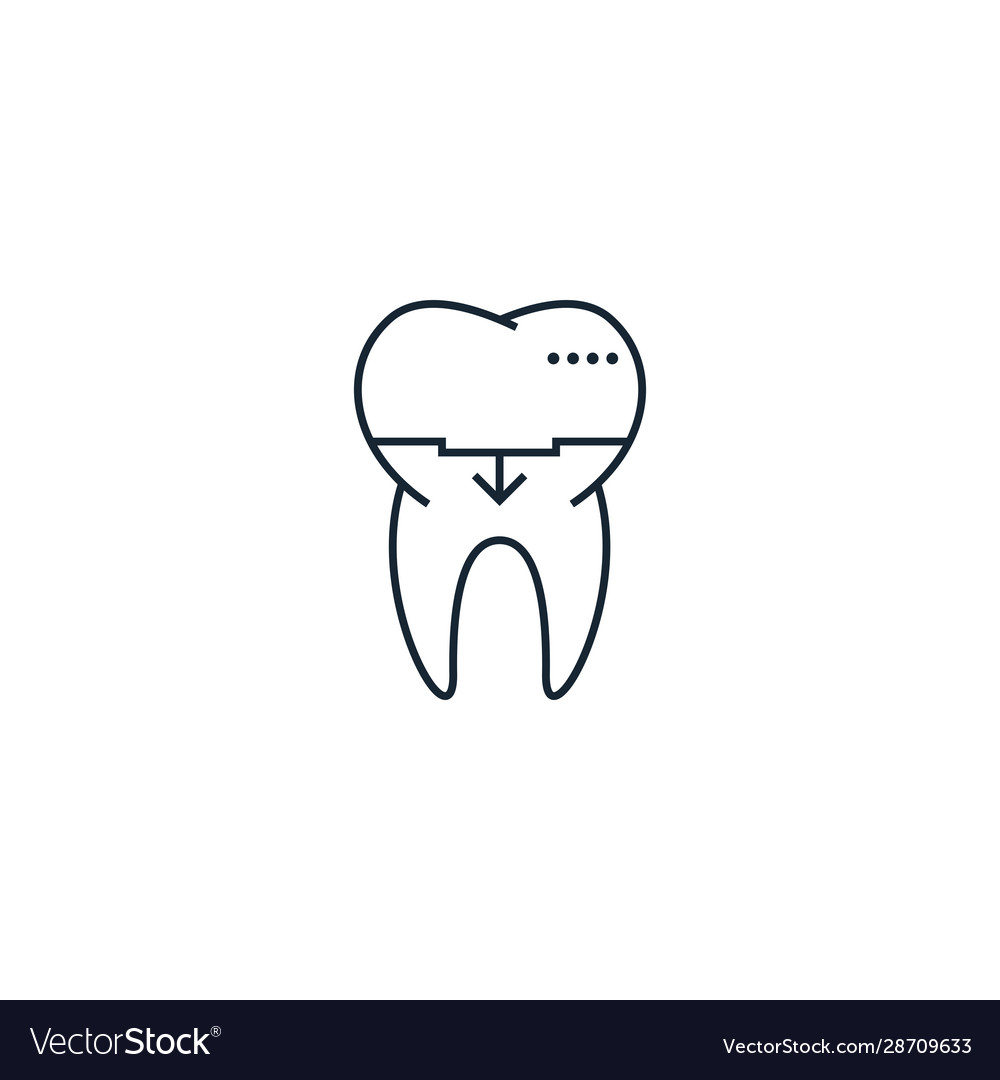 Dental Krone kreative Ikone aus Icons