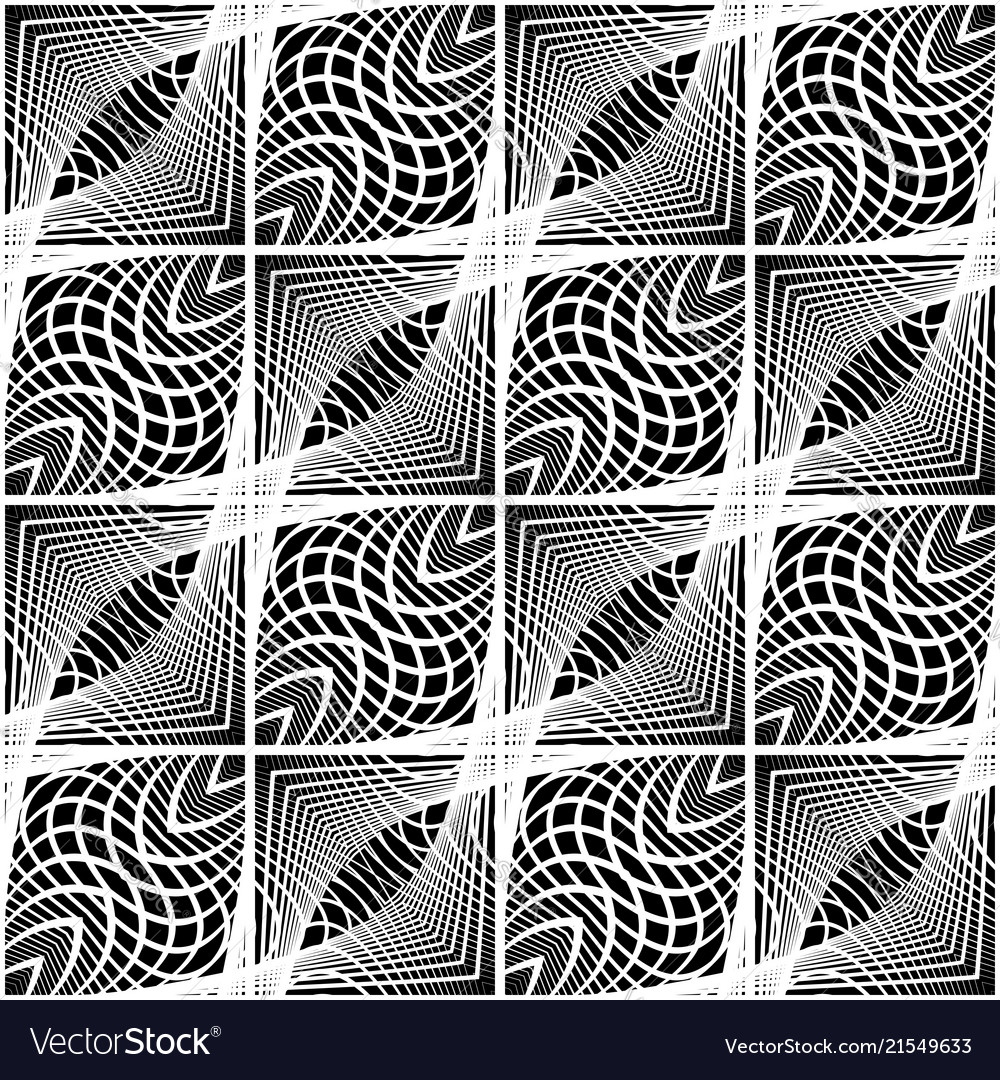 Design seamless monochrome grid pattern Vector Image Design seamless monochrome grid pattern