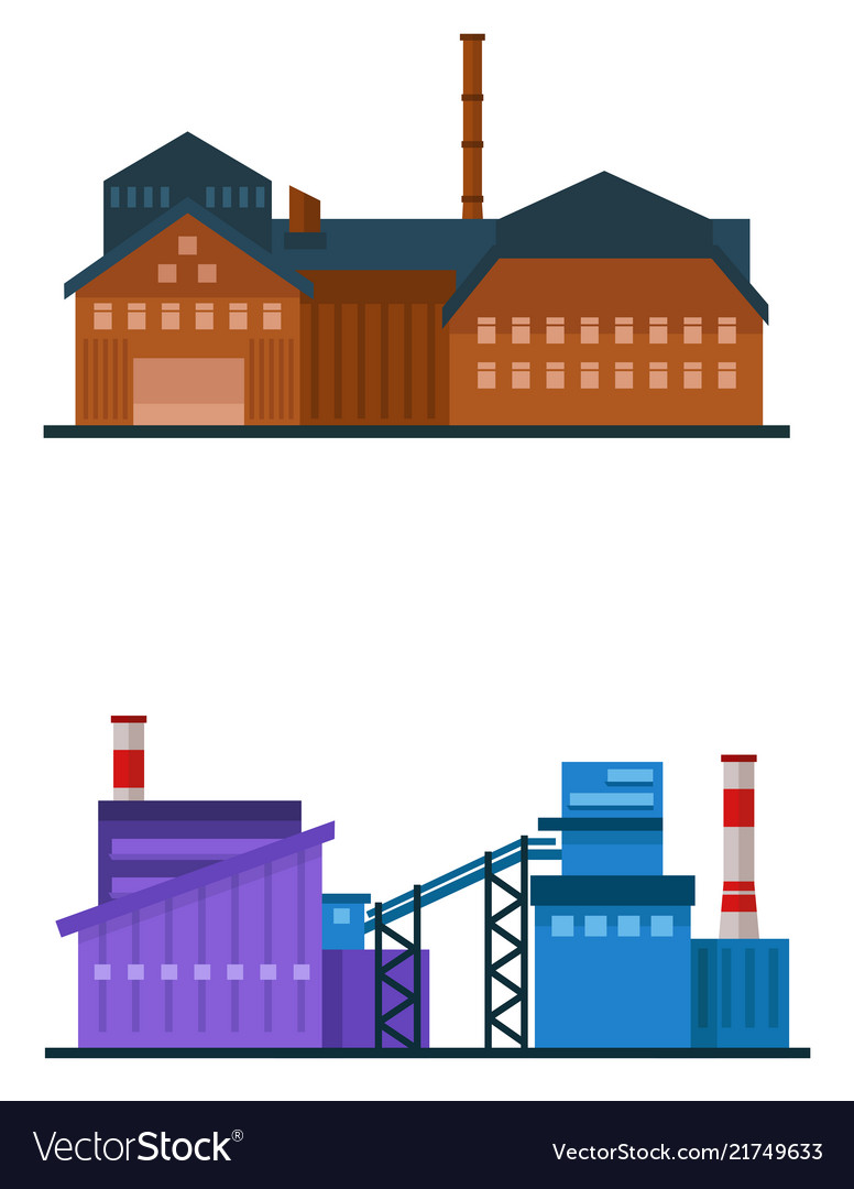 Factory building industrial plant