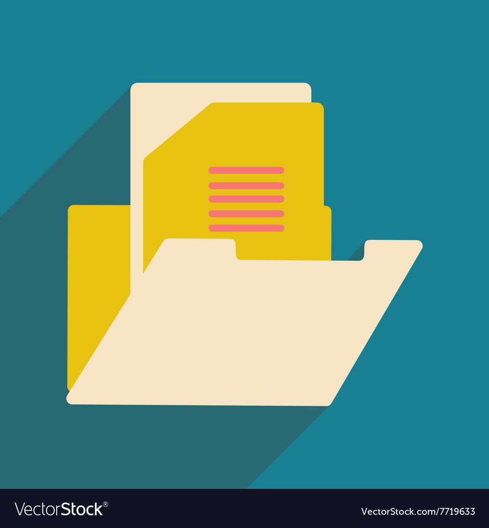 Flat with shadow icon and mobile application