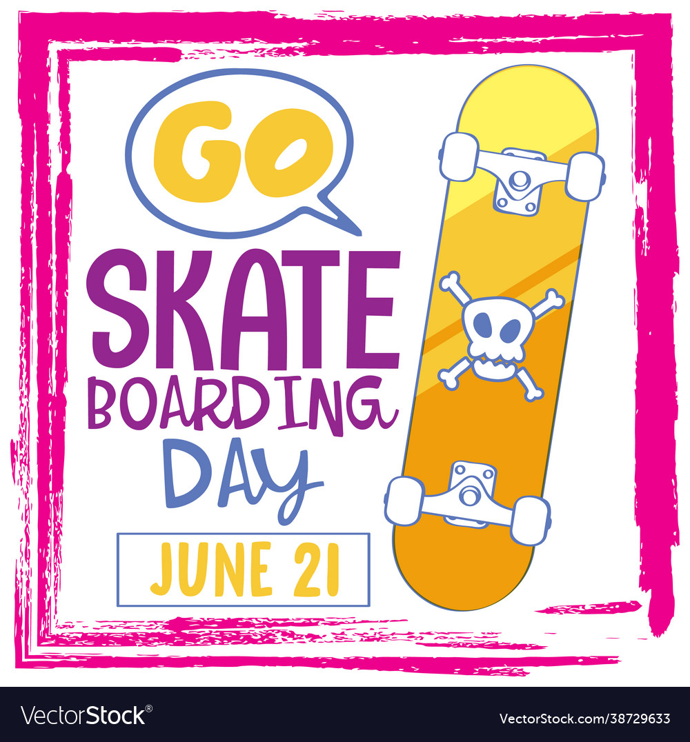 Go skateboarding day lettering font