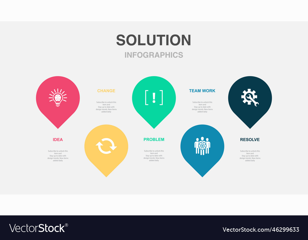 Idea change problem team work resolve icons