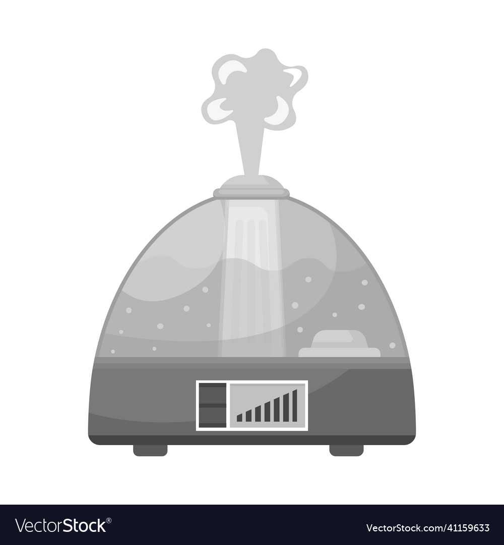 Isolated object of humidifier and machine icon