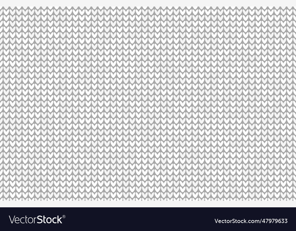 Knit fabric texture knitting seamless pattern Vector Image