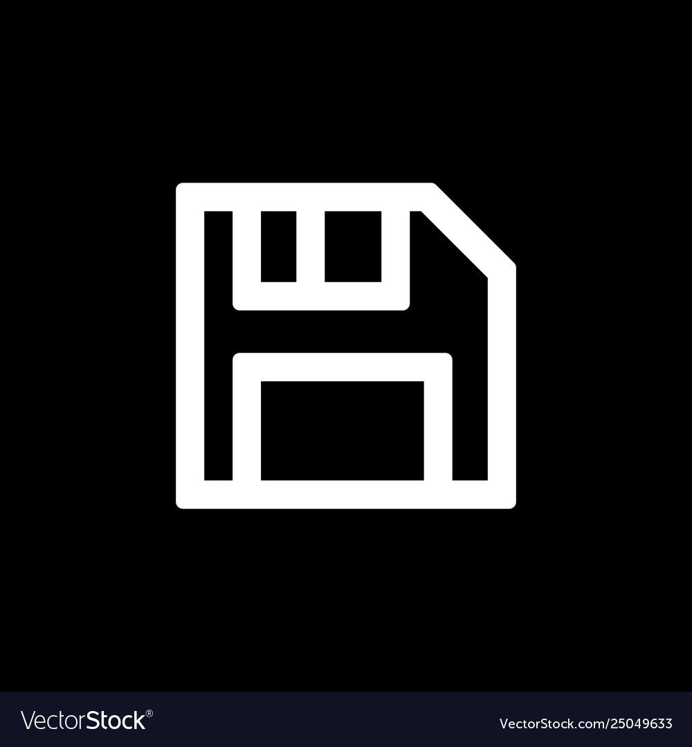 Save icon for simple flat style ui design