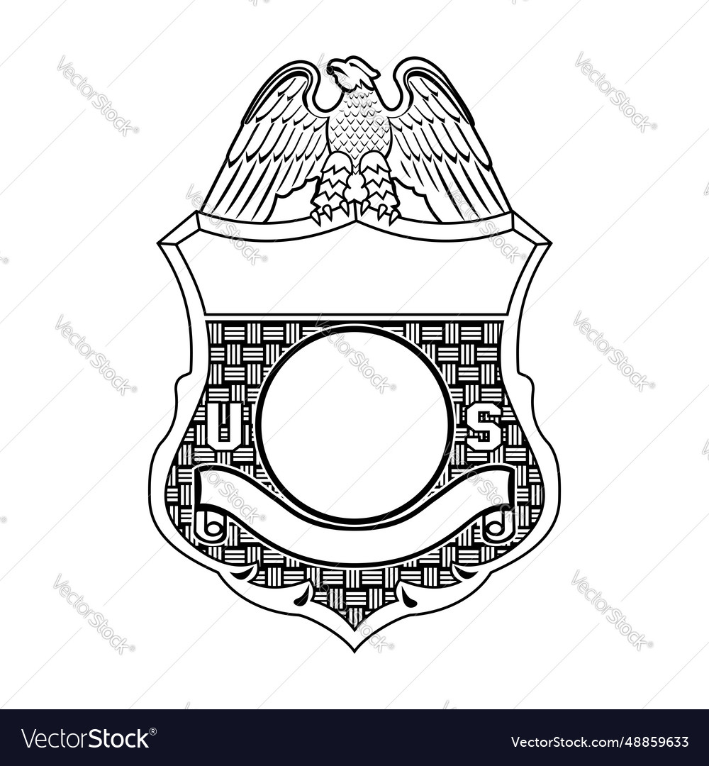 Security police badge sheriff