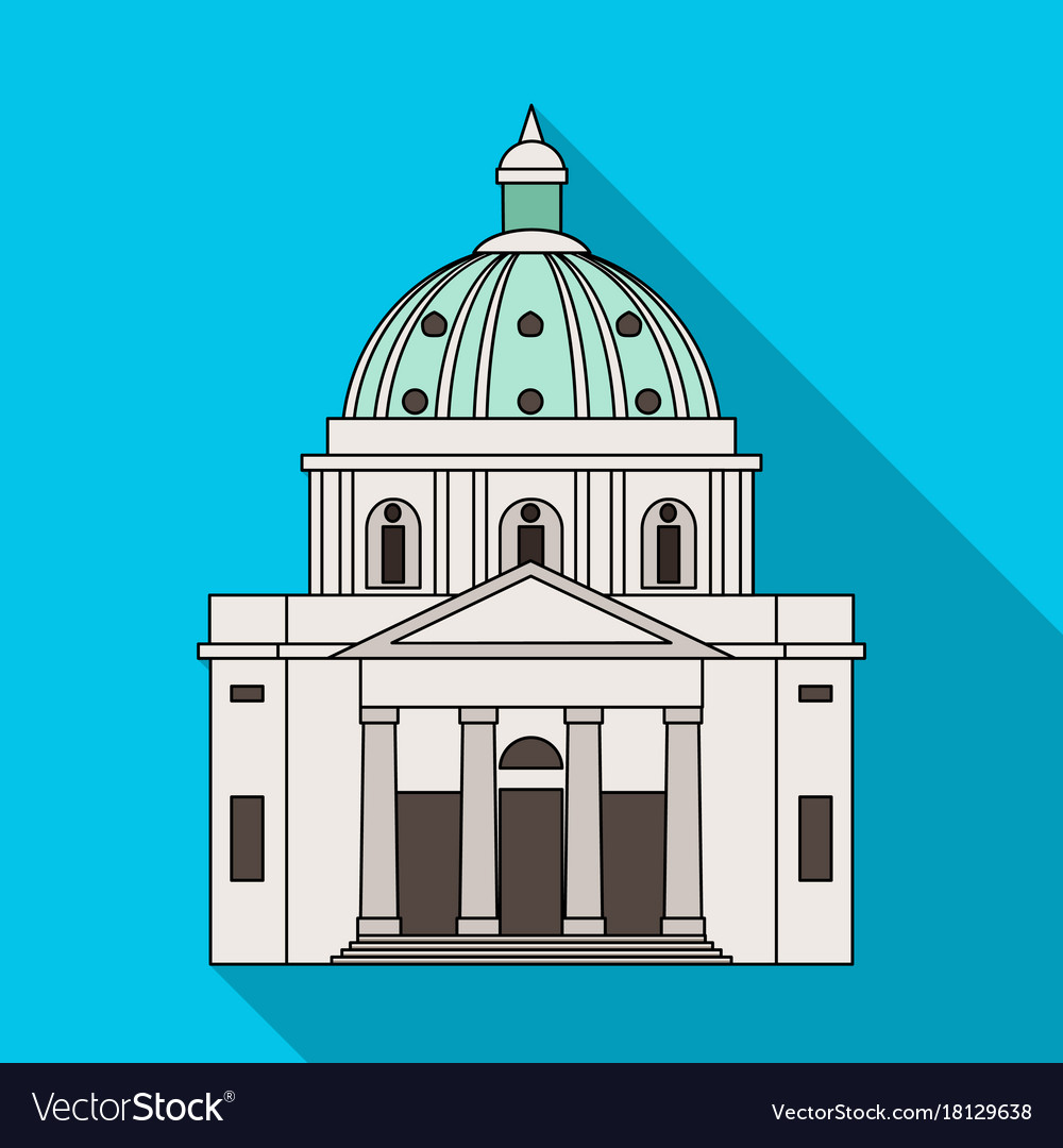 Building single icon in flat stylebuilding