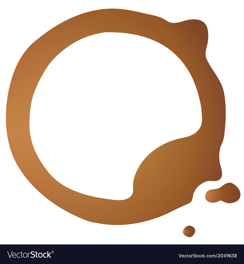 Coffee Stain Vector Image Coffee Stain Vector Image