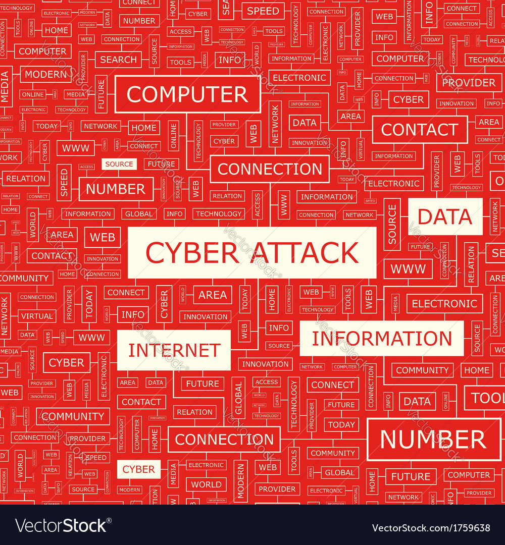 Cyber attack Royalty Free Vector Image - VectorStock