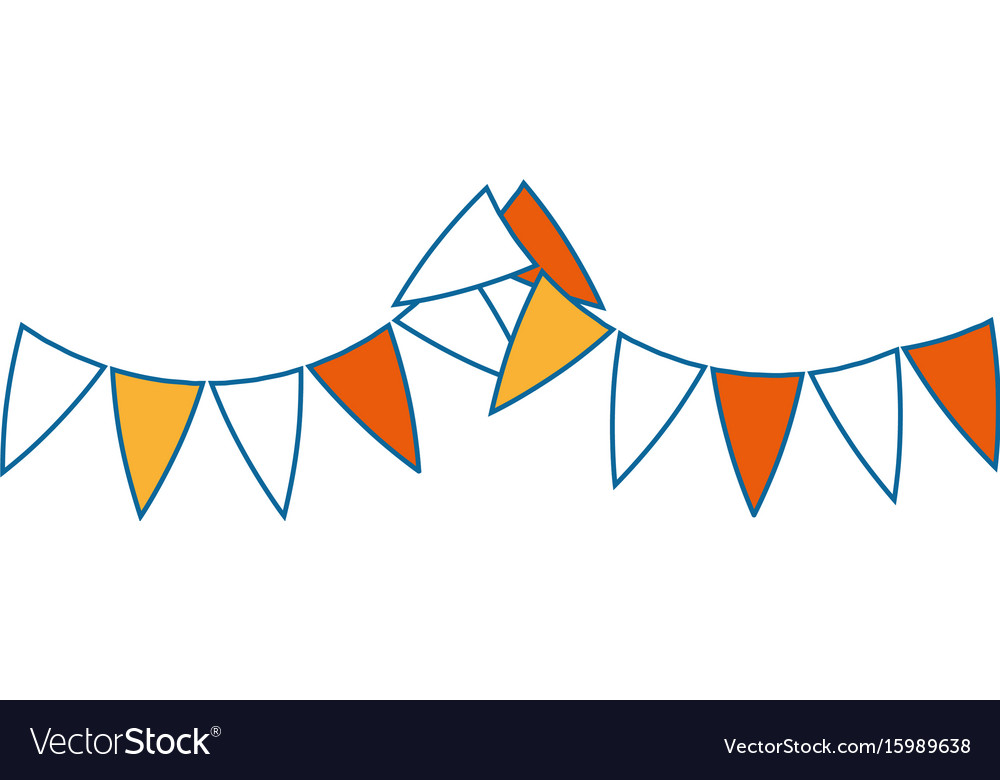 Decorative pennants icon